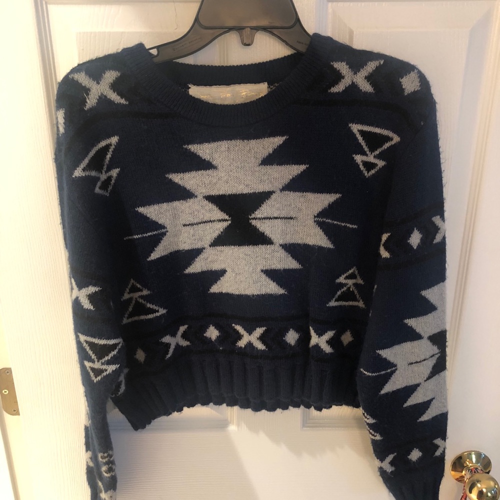 Aztec Cropped sweater